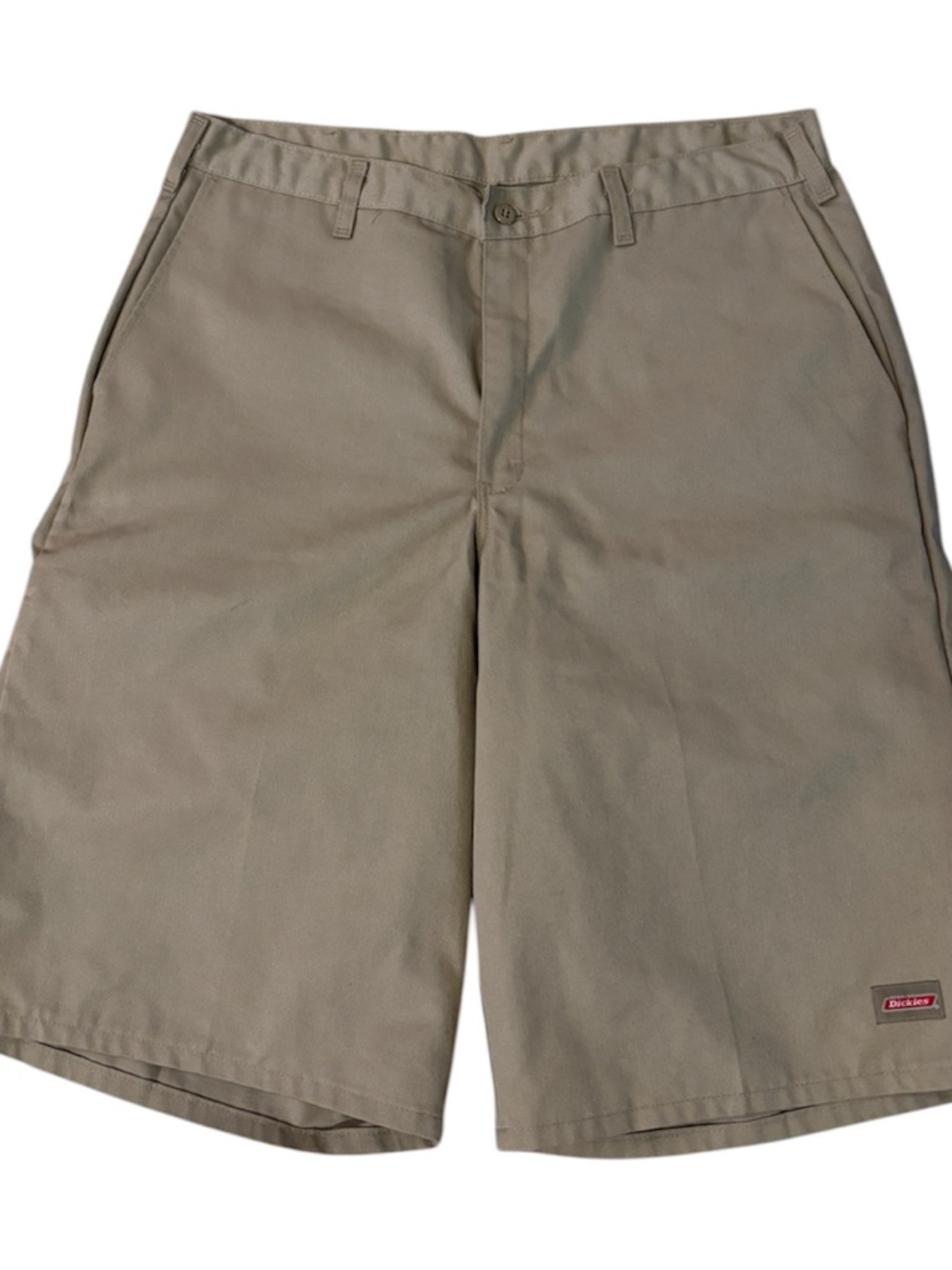 Dickies Men's Olive/Tan Flat Front Work Shorts